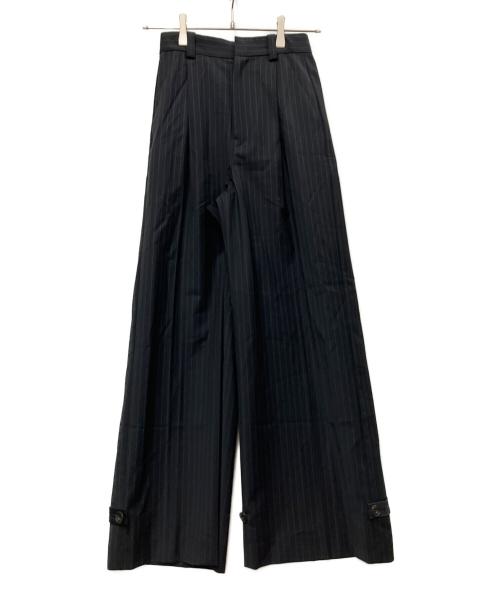 MAISON SPECIAL（メゾンスペシャル）MAISON SPECIAL (メゾンスペシャル) 2WAYベルテッドヘムワイドパンツ ネイビー サイズ:Mの古着・服飾アイテム