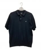 stussyステューシー）の古着「半袖ポロシャツ」｜ブラック