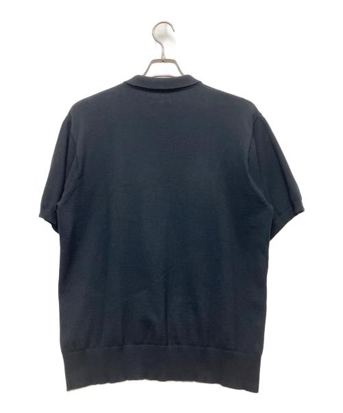 stussy（ステューシー）stussy (ステューシー) 半袖ポロシャツ ブラック サイズ:Lの古着・服飾アイテム