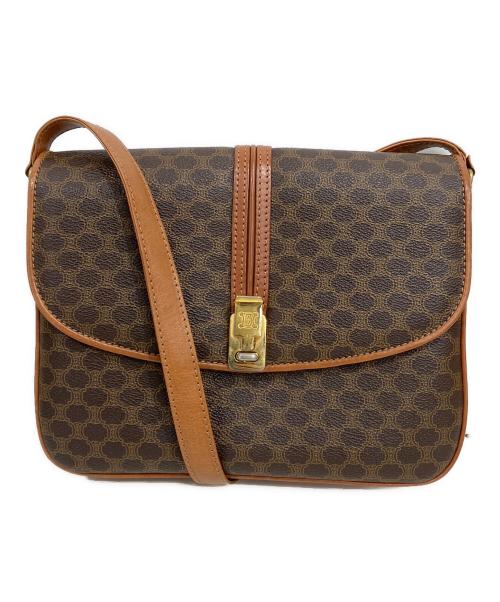 CELINE（セリーヌ）CELINE (セリーヌ) マカダム　ショルダーバッグ ブラウンの古着・服飾アイテム