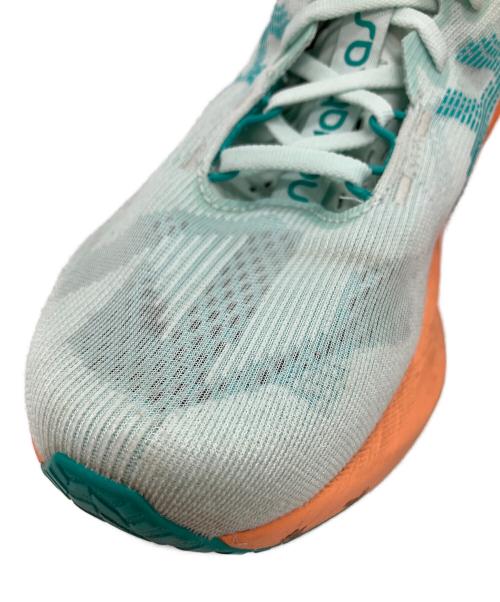 asics（アシックス）asics (アシックス) ランニングシューズ スカイブルー×オレンジ サイズ:26.5の古着・服飾アイテム