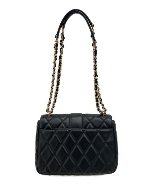 Kate Spade（ケイトスペード）Kate Spade (ケイトスペード) キャリーキルテッドスモールフラップクロスボディ ブラックの古着・服飾アイテム