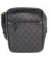 GUCCI (グッチ) GGキャンバスショルダーバッグ ブラック：14000円