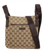 GUCCIグッチ）の古着「GGキャンバスショルダーバッグ」｜ブラウン