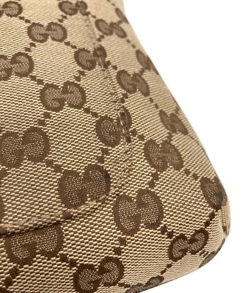 GUCCI（グッチ）GUCCI (グッチ) GGキャンバスショルダーバッグ ブラウンの古着・服飾アイテム