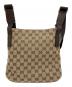 GUCCI (グッチ) GGキャンバスショルダーバッグ ブラウン：30000円