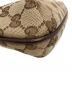 中古・古着 GUCCI (グッチ) GGキャンバスショルダーバッグ ブラウン：30000円