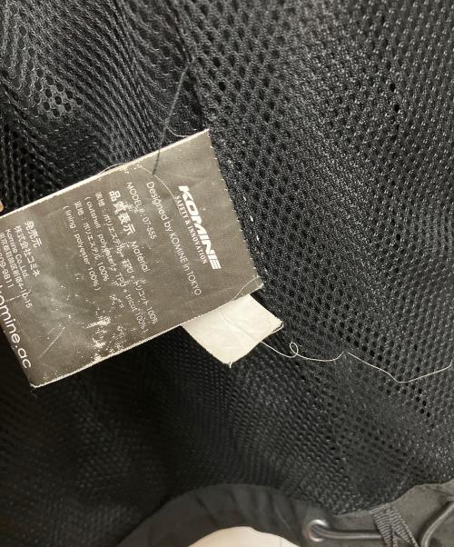 komine（コミネ）komine (コミネ) WPプロテクション3レイヤーライディングパーカー ブラック×レッド サイズ:Ｌの古着・服飾アイテム