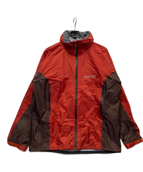 mont-bell（モンベル）mont-bell (モンベル) ストームクルーザージャケット ブラウン×オレンジ サイズ:Lの古着・服飾アイテム