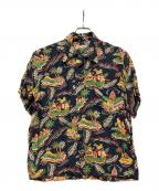 Sun Surfサンサーフ）の古着「半袖シャツ」｜ブラック