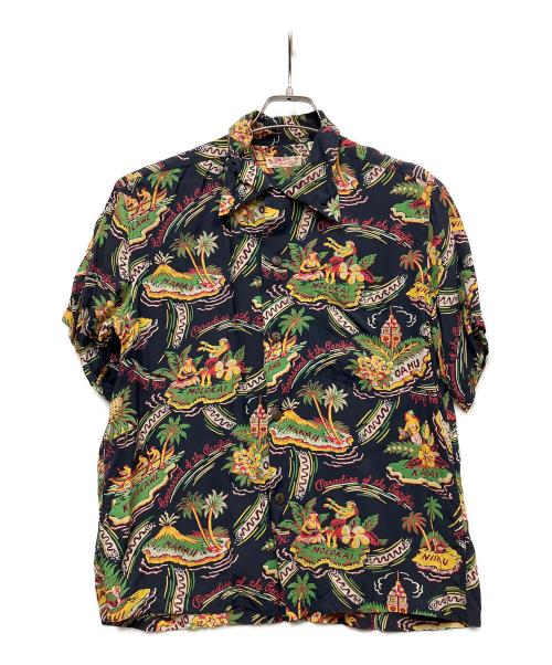 Sun Surf（サンサーフ）Sun Surf (サンサーフ) 半袖シャツ ブラック サイズ:Sの古着・服飾アイテム