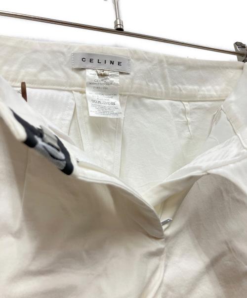 CELINE（セリーヌ）CELINE (セリーヌ) テーパードパンツ ホワイト サイズ:38の古着・服飾アイテム
