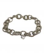 DAVID YURMANデヴィッド・ヤーマン）の古着「オーバルリンクチェーンブレスレット」