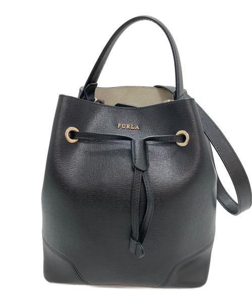 FURLA（フルラ）FURLA (フルラ) 2WAYバケットバッグ ブラックの古着・服飾アイテム