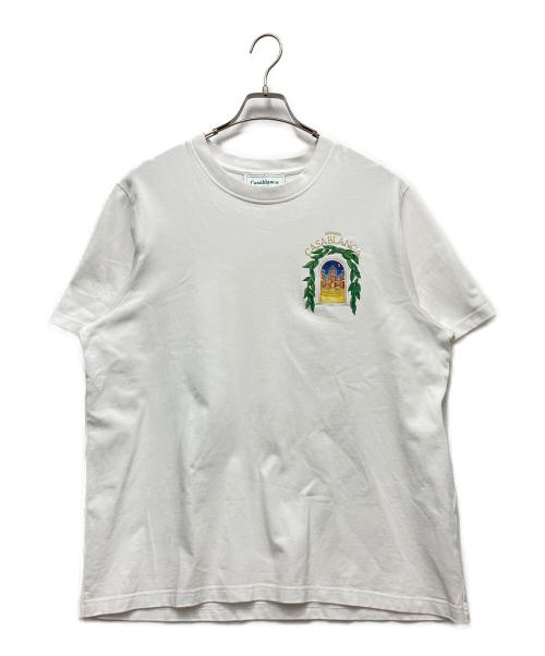 CASABLANCA（カサブランカ）CASABLANCA (カサブランカ) 半袖カットソー ホワイト サイズ:XXｌの古着・服飾アイテム