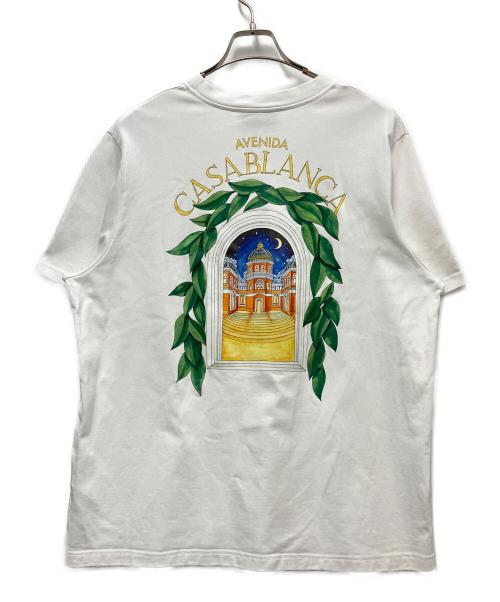 CASABLANCA（カサブランカ）CASABLANCA (カサブランカ) 半袖カットソー ホワイト サイズ:XXｌの古着・服飾アイテム