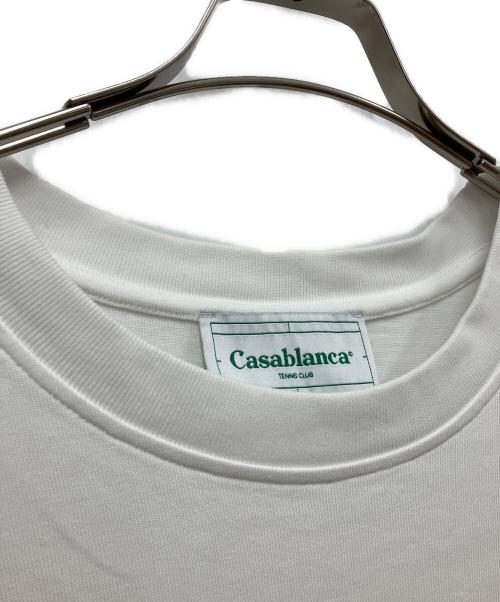 CASABLANCA（カサブランカ）CASABLANCA (カサブランカ) 半袖カットソー ホワイト サイズ:XXｌの古着・服飾アイテム