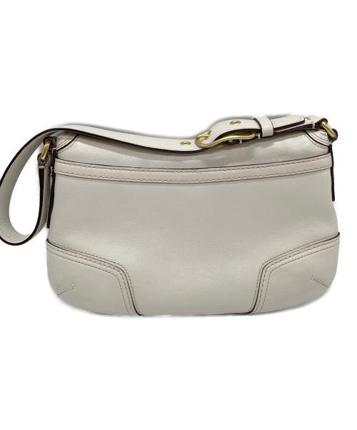 COACH（コーチ）COACH (コーチ) レザーワンショルダーバッグ アイボリーの古着・服飾アイテム
