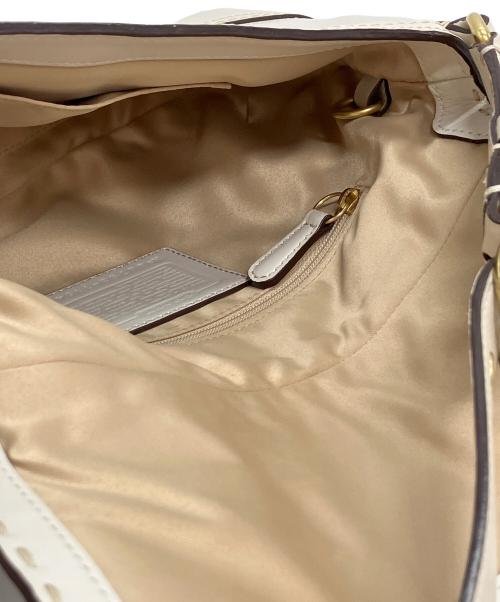 COACH（コーチ）COACH (コーチ) レザーワンショルダーバッグ アイボリーの古着・服飾アイテム