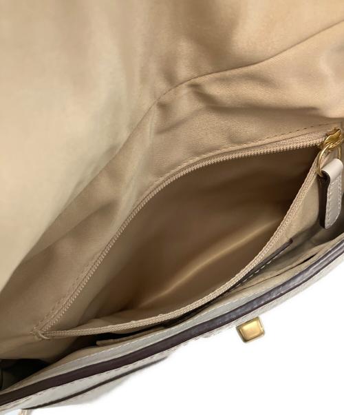 COACH（コーチ）COACH (コーチ) レザーワンショルダーバッグ アイボリーの古着・服飾アイテム