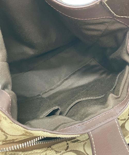 COACH（コーチ）COACH (コーチ) ハンドバッグ ブラウン×ベージュの古着・服飾アイテム
