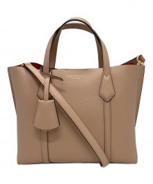 TORY BURCH（トリーバーチ）の古着「ペリー トリプルコンパートメント トート」｜ブラウン