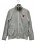 PLAY COMME des GARCONS（プレイコムデギャルソン）の古着「ジップアップスウェットブルゾン」｜グレー