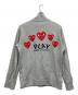 PLAY COMME des GARCONS (プレイコムデギャルソン) ジップアップスウェットブルゾン グレー サイズ:M：15000円