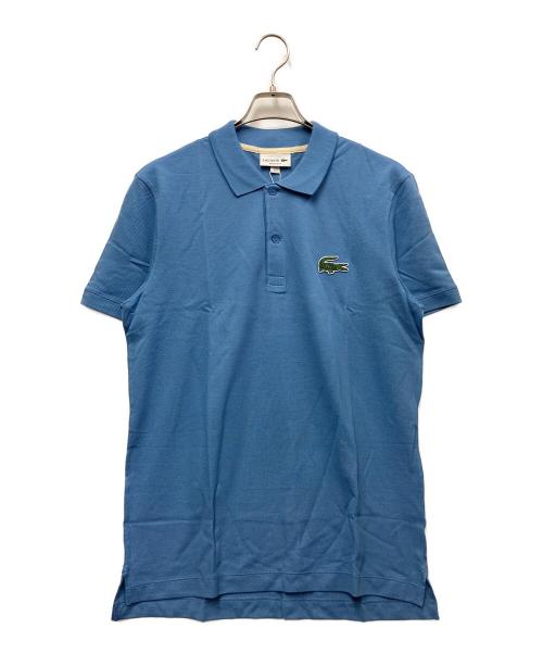 LACOSTE（ラコステ）LACOSTE (ラコステ) ヘリテージワニロゴポロシャツ ブルー サイズ:Mの古着・服飾アイテム