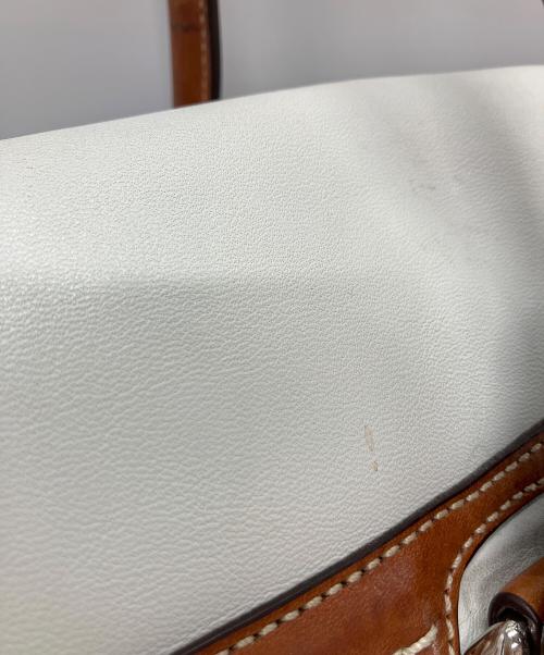 COACH（コーチ）COACH (コーチ) トートバッグ ホワイト×ブラウンの古着・服飾アイテム