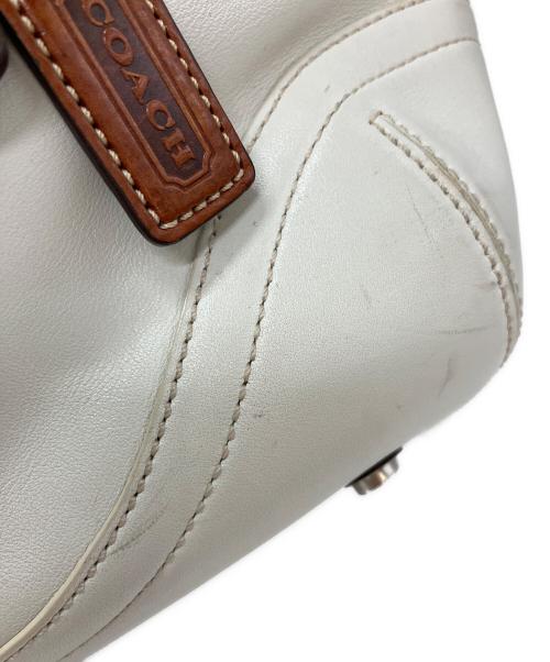 COACH（コーチ）COACH (コーチ) トートバッグ ホワイト×ブラウンの古着・服飾アイテム