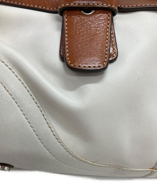 COACH（コーチ）COACH (コーチ) トートバッグ ホワイト×ブラウンの古着・服飾アイテム