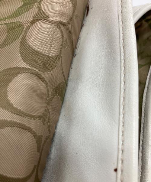 COACH（コーチ）COACH (コーチ) トートバッグ ホワイト×ブラウンの古着・服飾アイテム