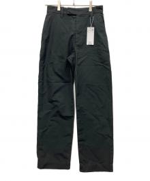 MARGARET HOWELL（マーガレットハウエル）の古着「COTTON LINEN TROUSERS」｜ブラック