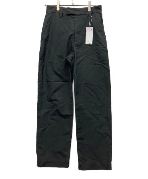 MARGARET HOWELL（マーガレットハウエル）MARGARET HOWELL (マーガレットハウエル) COTTON LINEN TROUSERS ブラックの古着・服飾アイテム
