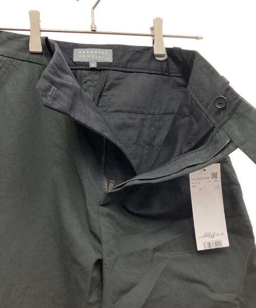 MARGARET HOWELL（マーガレットハウエル）MARGARET HOWELL (マーガレットハウエル) COTTON LINEN TROUSERS ブラックの古着・服飾アイテム