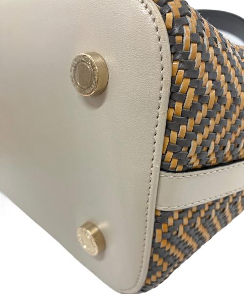 BVLGARI（ブルガリ）BVLGARI (ブルガリ) イザベラ・ロッセリーニハンドバッグ ベージュの古着・服飾アイテム