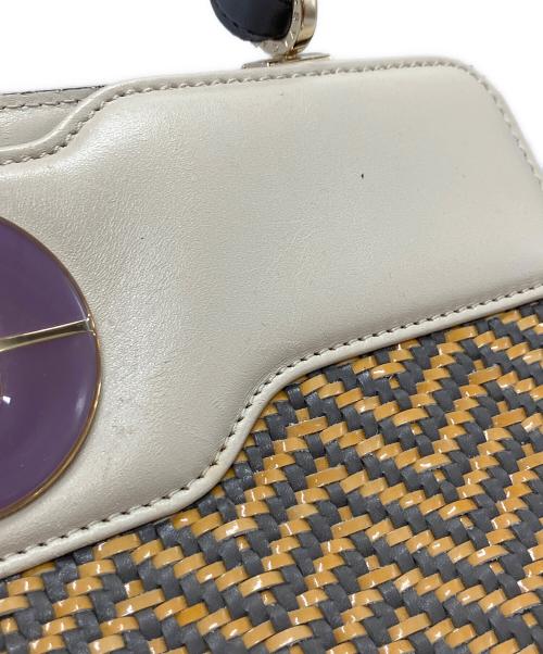 BVLGARI（ブルガリ）BVLGARI (ブルガリ) イザベラ・ロッセリーニハンドバッグ ベージュの古着・服飾アイテム