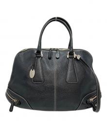 TOD'S（トッズ）の古着「レザーハンドバッグ」｜ブラック