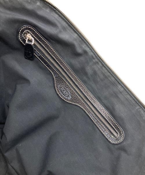 TOD'S（トッズ）TOD'S (トッズ) レザーハンドバッグ ブラックの古着・服飾アイテム