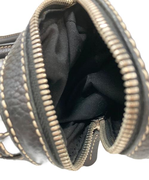TOD'S（トッズ）TOD'S (トッズ) レザーハンドバッグ ブラックの古着・服飾アイテム