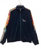 doubletダブレット）の古着「CHAOS EMBROIDERY TRACK JACKET」｜ネイビー