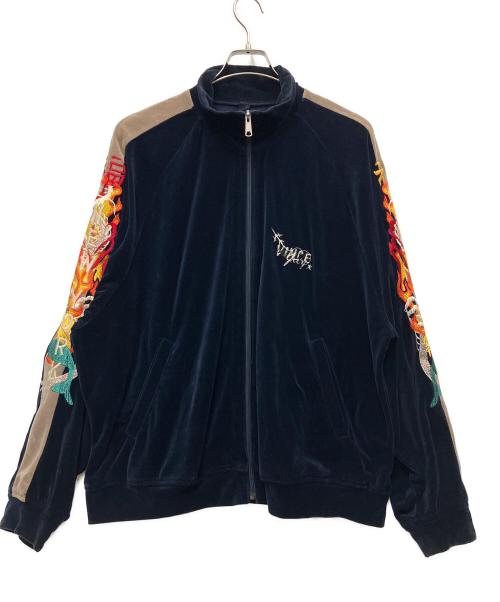 doublet（ダブレット）doublet (ダブレット) CHAOS EMBROIDERY TRACK JACKET ネイビー サイズ:Lの古着・服飾アイテム