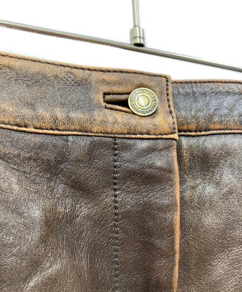 MICHAEL KORS（マイケルコース）MICHAEL KORS (マイケルコース) レザーミニスカート ブラウン サイズ:不明の古着・服飾アイテム