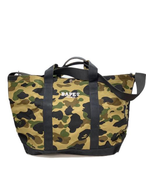 A BATHING APE（アベイシングエイプ）A BATHING APE (アベイシングエイプ) トートバッグ カーキの古着・服飾アイテム