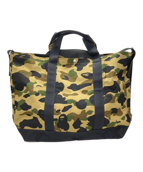 A BATHING APE（アベイシングエイプ）A BATHING APE (アベイシングエイプ) トートバッグ カーキの古着・服飾アイテム