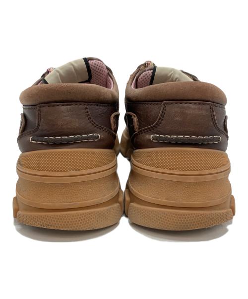 GUCCI（グッチ）GUCCI (グッチ) BOATREK SNEAKER ブラウン×ベージュ サイズ:9の古着・服飾アイテム