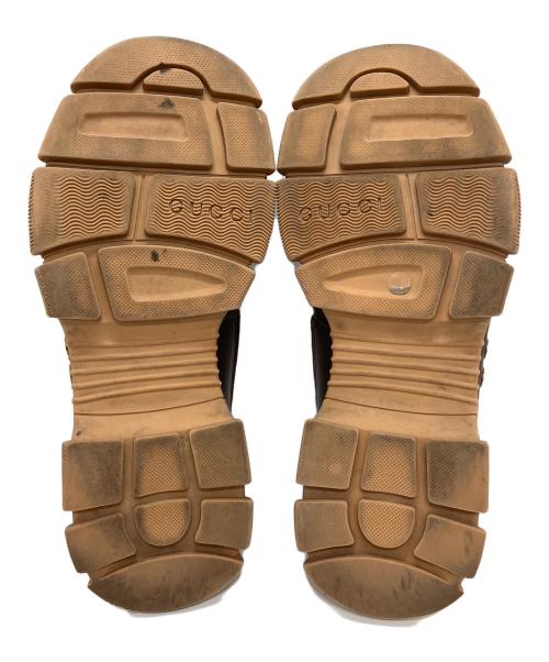 GUCCI（グッチ）GUCCI (グッチ) BOATREK SNEAKER ブラウン×ベージュ サイズ:9の古着・服飾アイテム