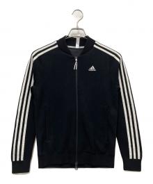 adidas（アディダス）の古着「長袖ライニングフルジップセーター」｜ブラック
