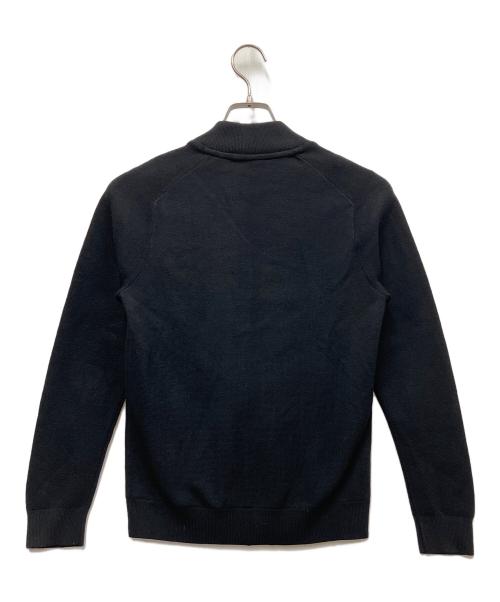 adidas（アディダス）adidas (アディダス) 長袖ライニングフルジップセーター ブラック サイズ:Mの古着・服飾アイテム